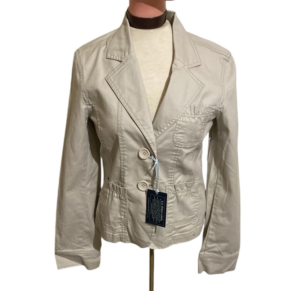 U.S. Polo Assn. Women's Light Beige Utility Jacket